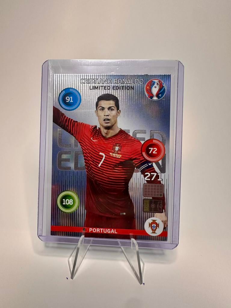 2016 Panini Adrenalyn - Cristano Ronaldo - Limited Edition, Ophalen of Verzenden, Zo goed als nieuw, Plaatje