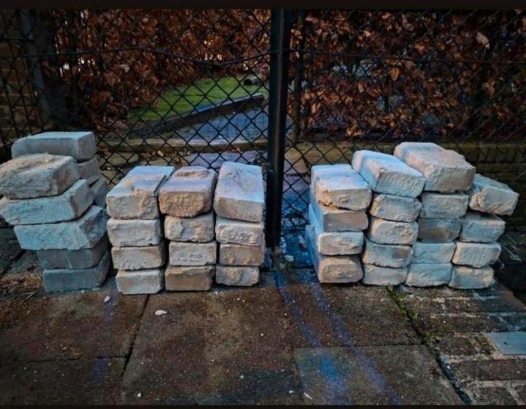Gebruikte bakstenen, Doe-het-zelf en Verbouw, Metselstenen, Ophalen of Verzenden, Gebruikt, Bakstenen