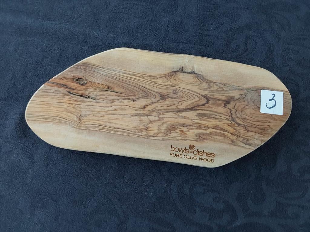 Snijplank / Borrelplank van olijfhout - 33x14 cm, Huis en Inrichting, Ophalen of Verzenden