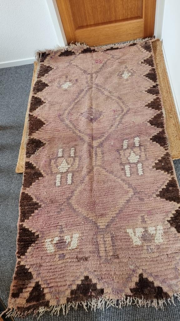 Beni mguild berber tapijt, vintage tapijt, Huis en Inrichting, Verzenden, Rechthoekig, 200 cm of meer