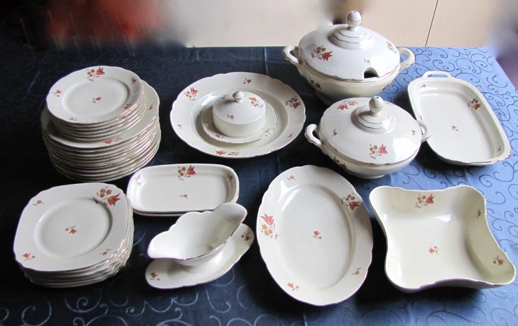 Wit porselein eetservies van Arzberg Bavaria, Ophalen