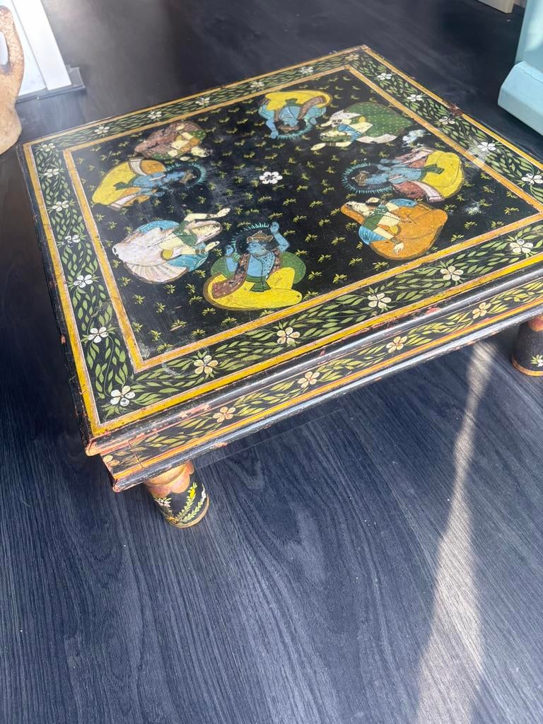 Indiaas bijzet tafeltje, Ophalen, Gebruikt, Hout