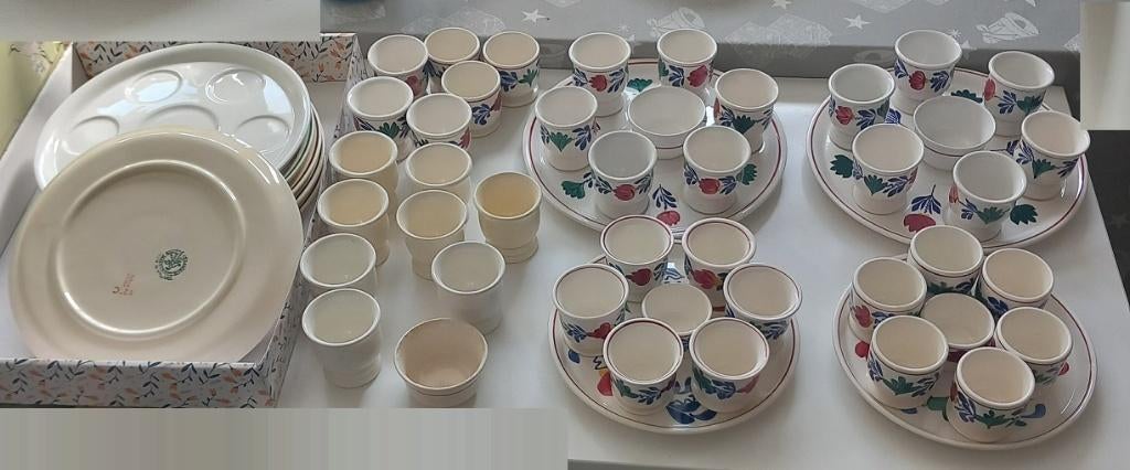 boerenbont societe en petrus eierdopjes en onderschalen, Huis en Inrichting, Keuken | Servies, Overige typen, Ophalen of Verzenden