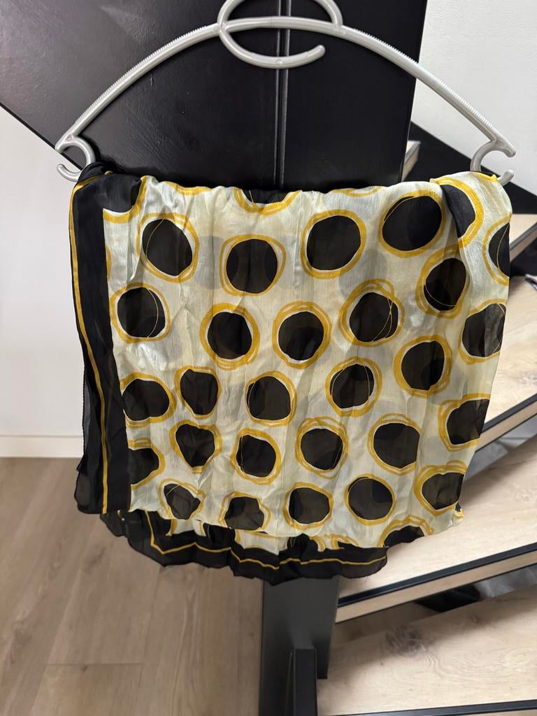 Kyra jurk met sjaal - Maat XL, Kleding | Dames, Jurken, Ophalen of Verzenden, Zo goed als nieuw, Maat 46/48 (XL) of groter, Knielengte