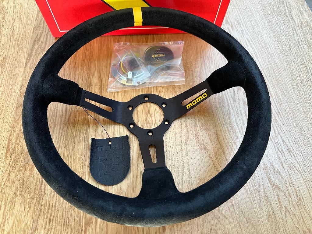 Momo MOD. 08 350mm suede alcantara sportstuur stuur, Ophalen of Verzenden