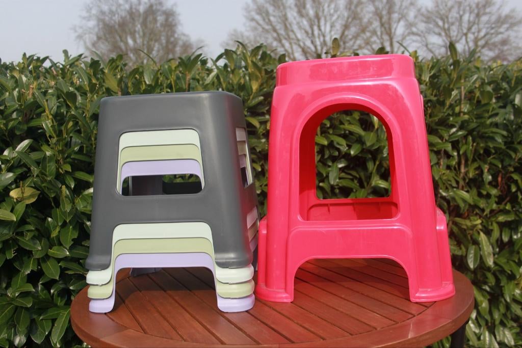 Stevige Kunststof Krukjes / Opstapjes - Diverse Kleuren, Ophalen, Nieuw, Kunststof