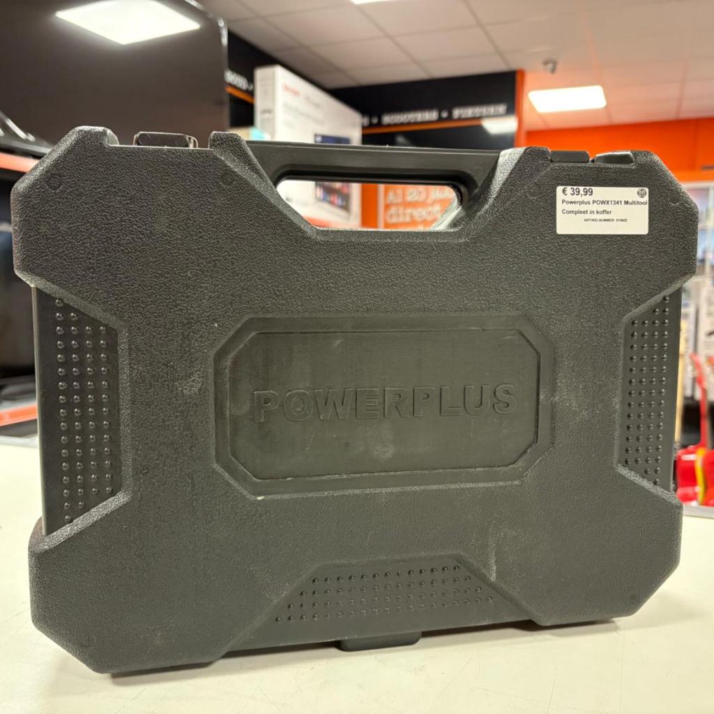 Powerplus POWX1341 Multitool Compleet in koffer, Powerplus, Zo goed als nieuw, https://www.powerplus.com/nl/contact, Lievensveld 5, 8560 Wevelgem, België