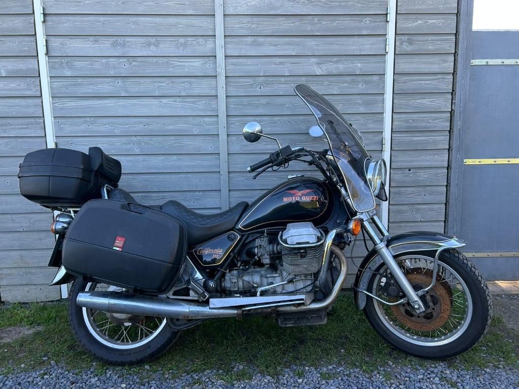 Mooie Moto Guzzi California 3 BJ ´93 kofferset & windscherm