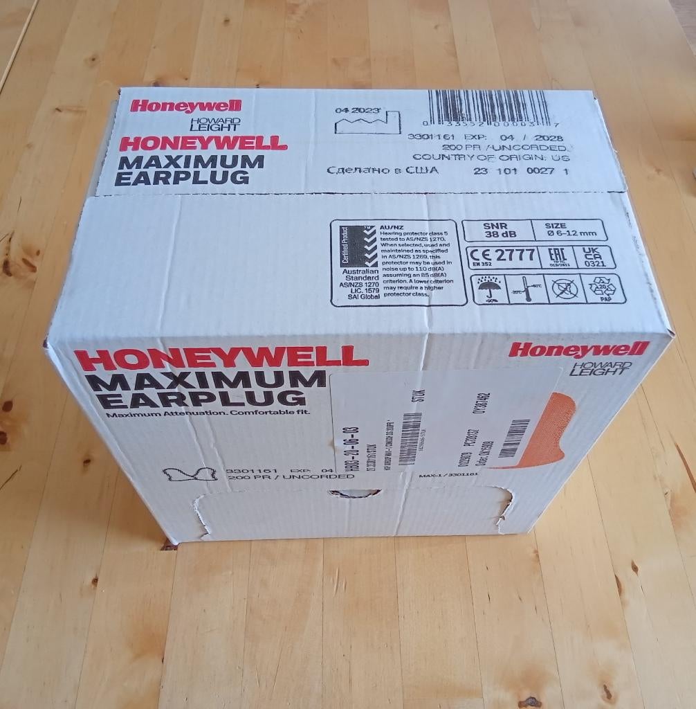 Howard Leight Max oordoppen 199 paar, Doe-het-zelf en Verbouw, Gehoorbeschermers, Verzenden, Nieuw