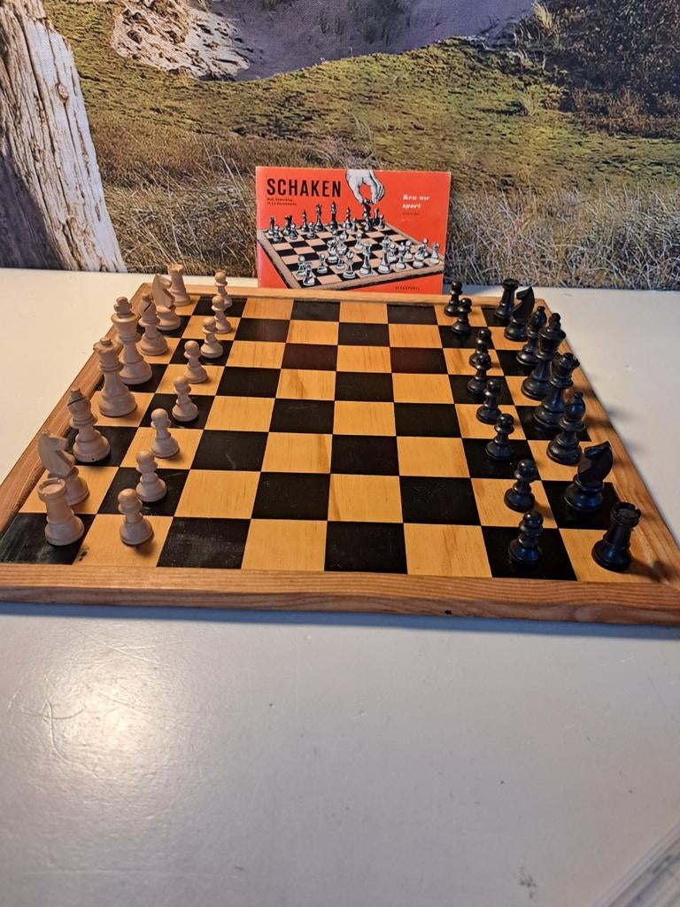 Houten schaakspel en damspel  / Staunton, Ophalen of Verzenden