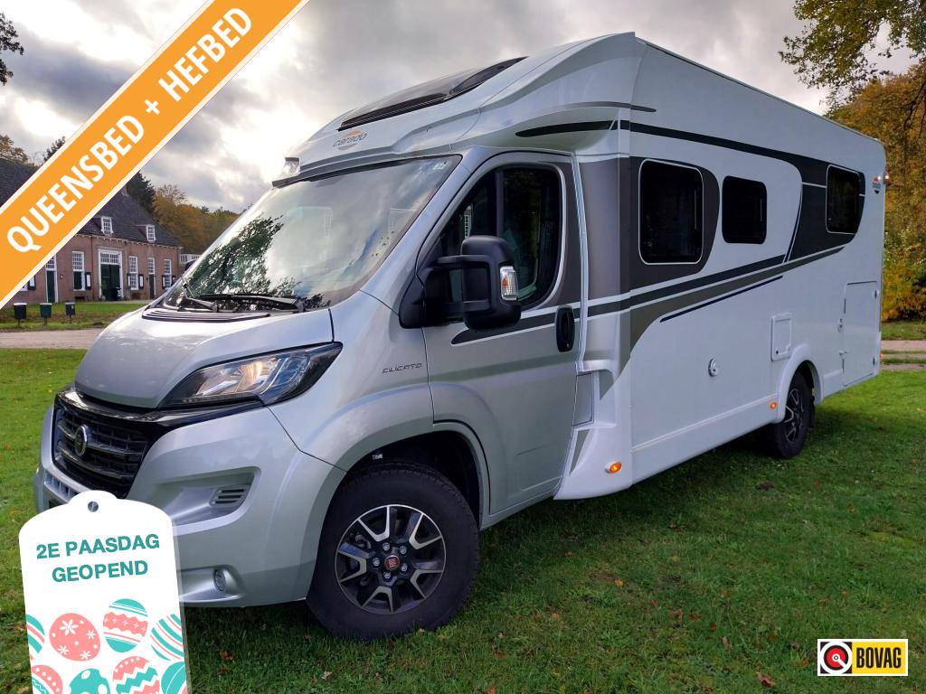 Luxe Carado T 459 met dubbele airco en groot zonnepaneel !!!, Niet ingevuld, Ringverwarming, Fiat, 7 tot 8 meter