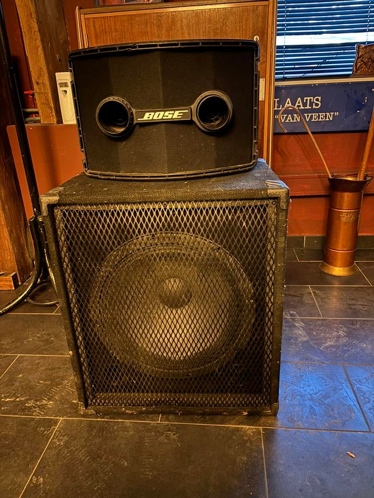 2x bose 802 1x 18 inch sub, Ophalen, Subwoofer, Zo goed als nieuw, Bose