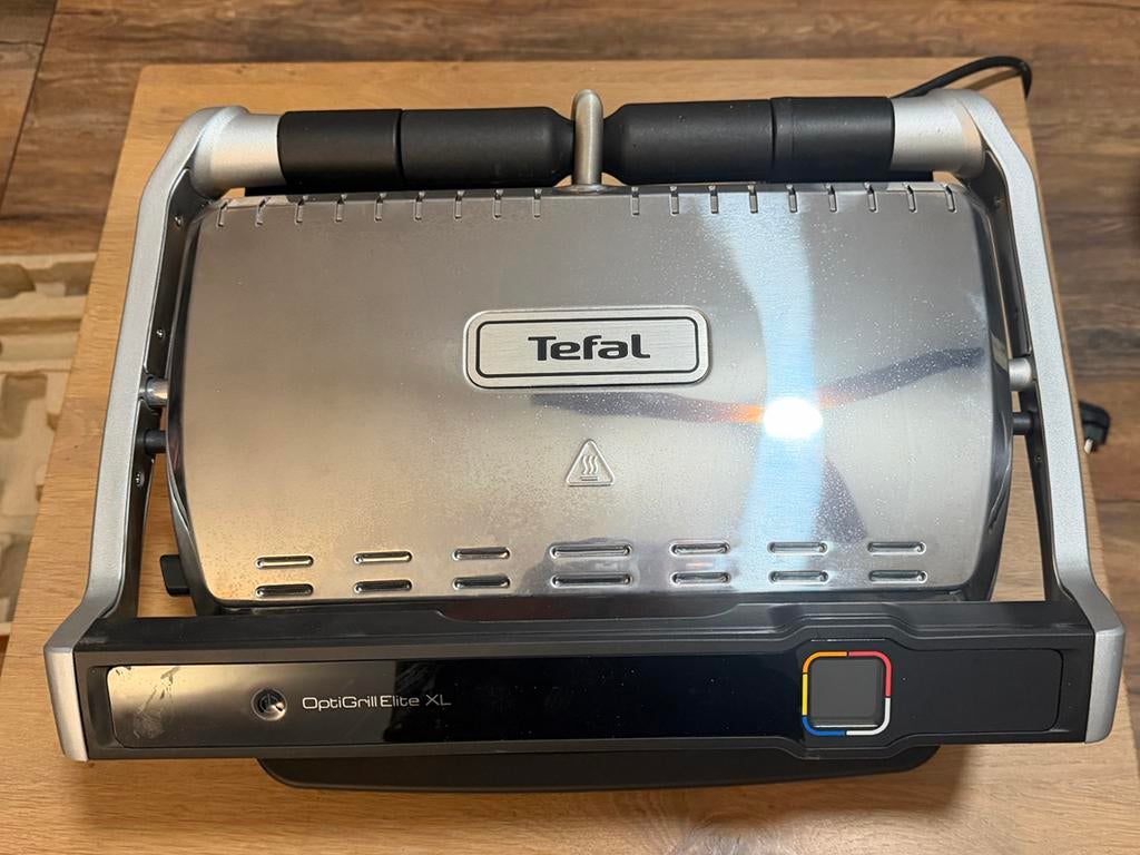 Tefal optigrill Elite XL, Ophalen, Uitneembare platen, Zo goed als nieuw