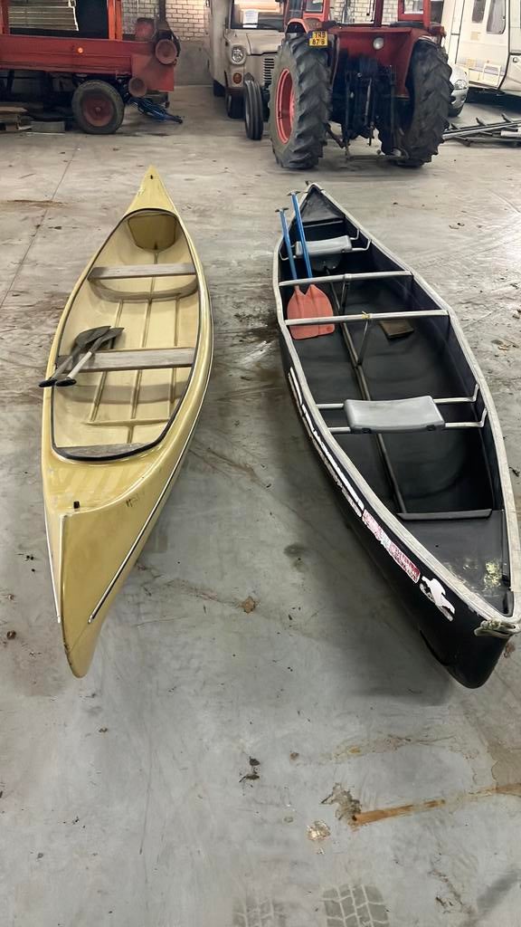 Canadese kano 2x, Watersport en Boten, Kano's, Gebruikt, Canadese kano of Open kano, Drie personen of meer, Met peddels, Ophalen