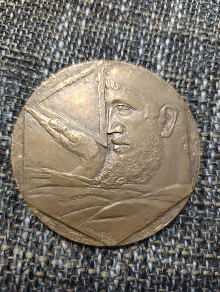 Bronzen Vrijmetselaar Herinneringsmedaille 1931, Ophalen of Verzenden, Brons, Buitenland