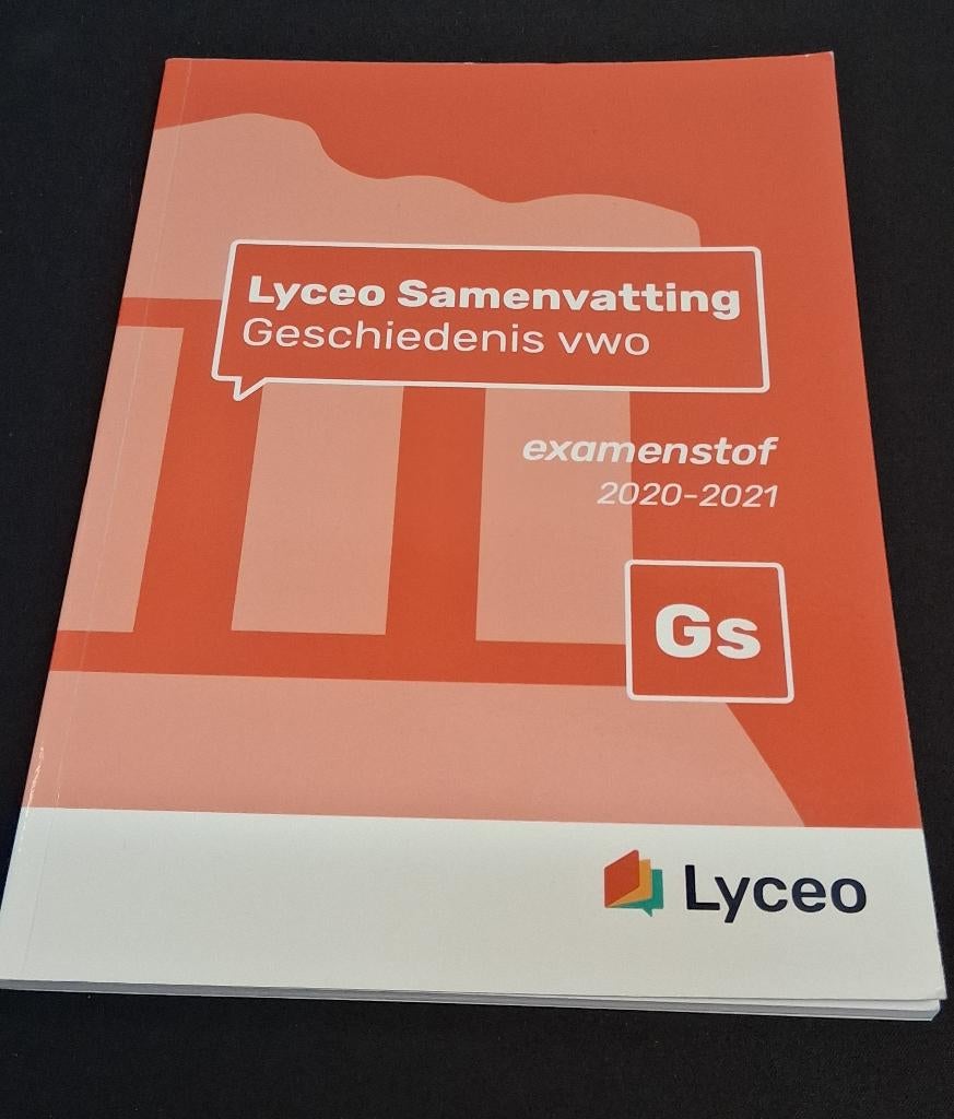 Lyceo Samenvatting voor het vak Geschiedenis op vwo-niveau, Boeken, Schoolboeken, Ophalen of Verzenden, Zo goed als nieuw, Overige niveaus