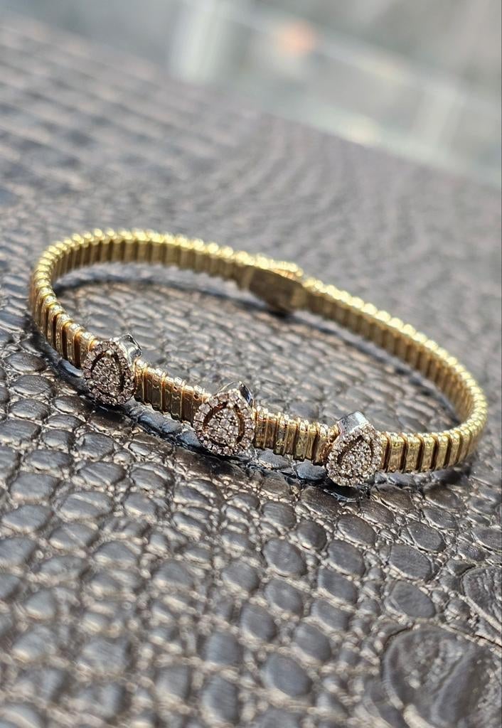 Prachtige 14karaat gouden dames armband, Ophalen of Verzenden, Zo goed als nieuw, Goud, Goud