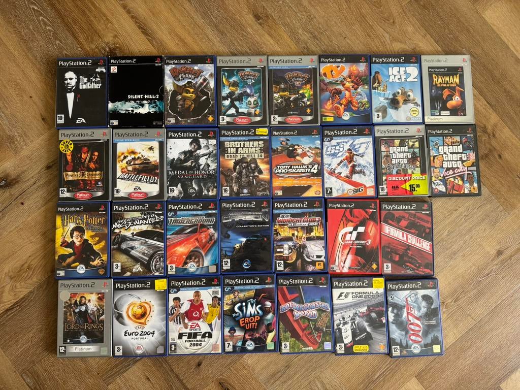 PS2 Game Collectie | 30 Games | Silent Hill 2 + GTA + NFS |, Vanaf 18 jaar, 1 speler, Zo goed als nieuw, Ophalen