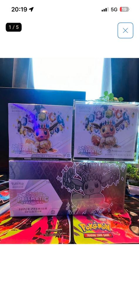 Pokémon Prismatic Evolution ETB en SPC En Pokémon Center ETB, Ophalen of Verzenden, Nieuw, Overige typen