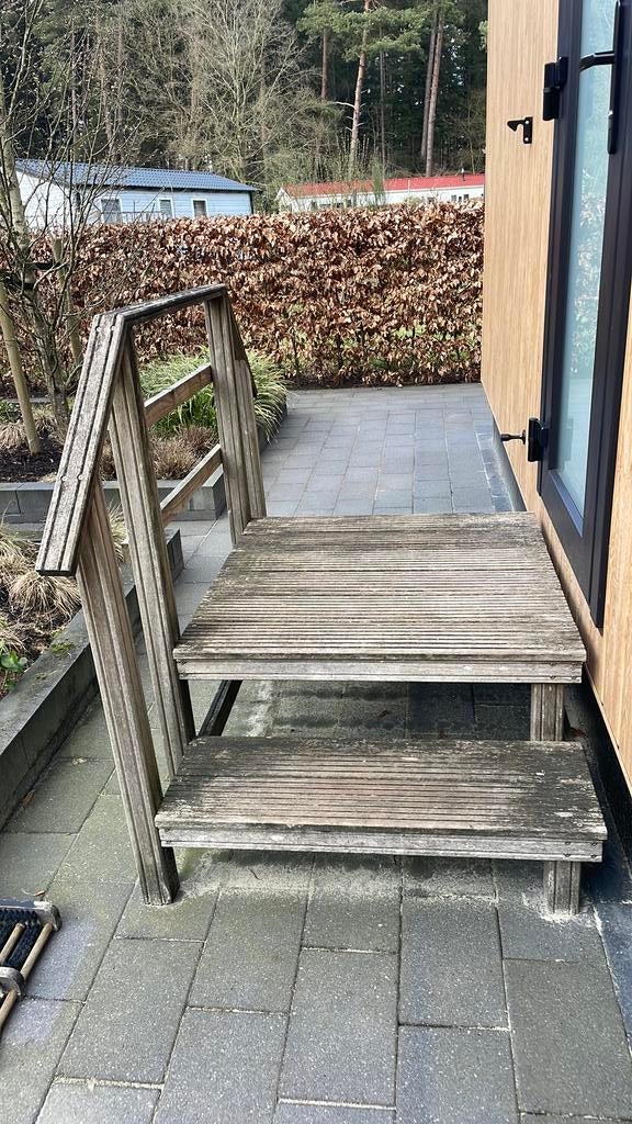 Chalet hard houten trap ( ophalen in Ommen), Ophalen of Verzenden, Gebruikt, Hout