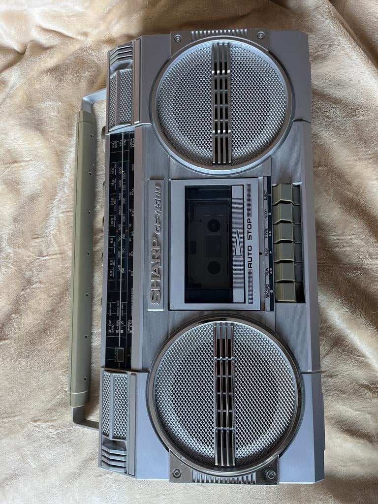 Sharp GF-4500 Vintage Boombox Radio Cassette Recorder, Verzenden, Enkel, Overige merken, Tape counter