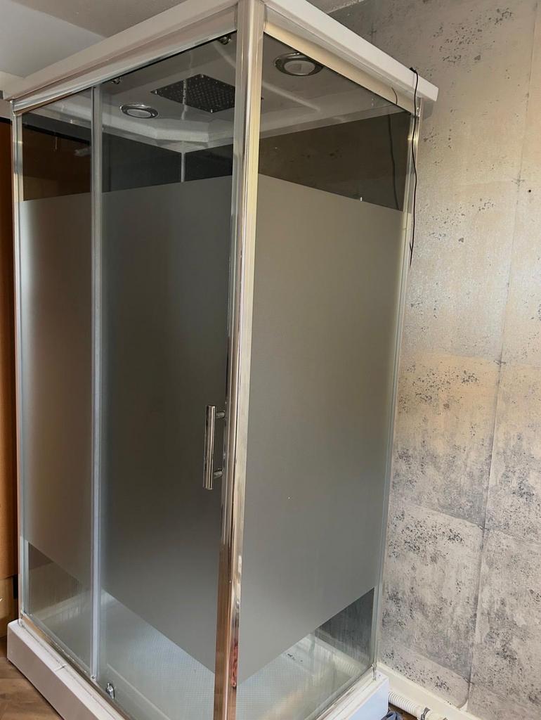 Tijdelijke douchecabine / nooddouche met vuilwaterpomp, Ophalen, Gebruikt, Douche