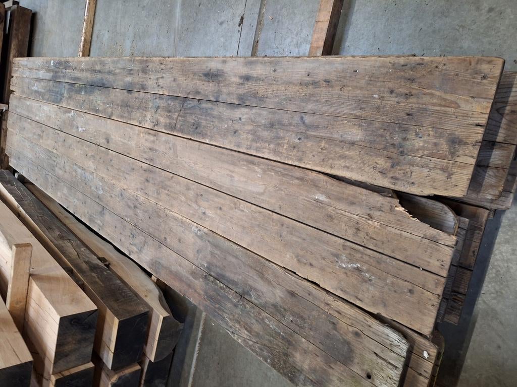 Oude sloophout  schotten  marktkraamschotten  wandbekleding, Ophalen, Gebruikt, Plank