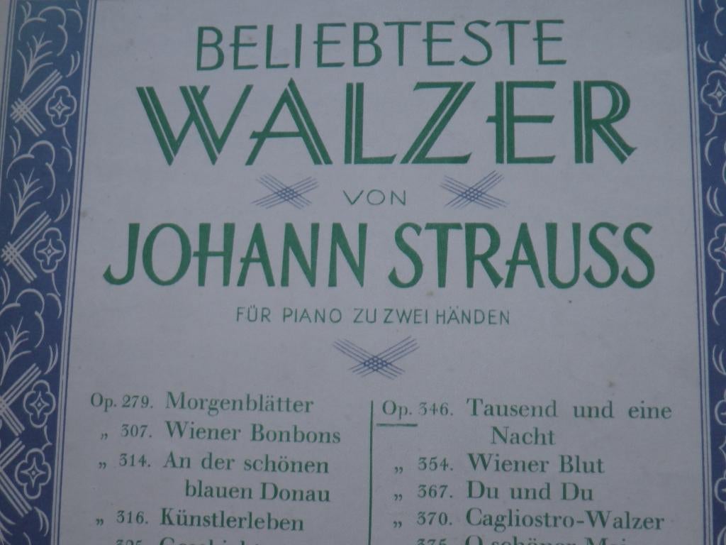 Tausund und eine nacht - johann strauss - piano, Gebruikt, Verzenden, Klassiek, Artiest of Componist