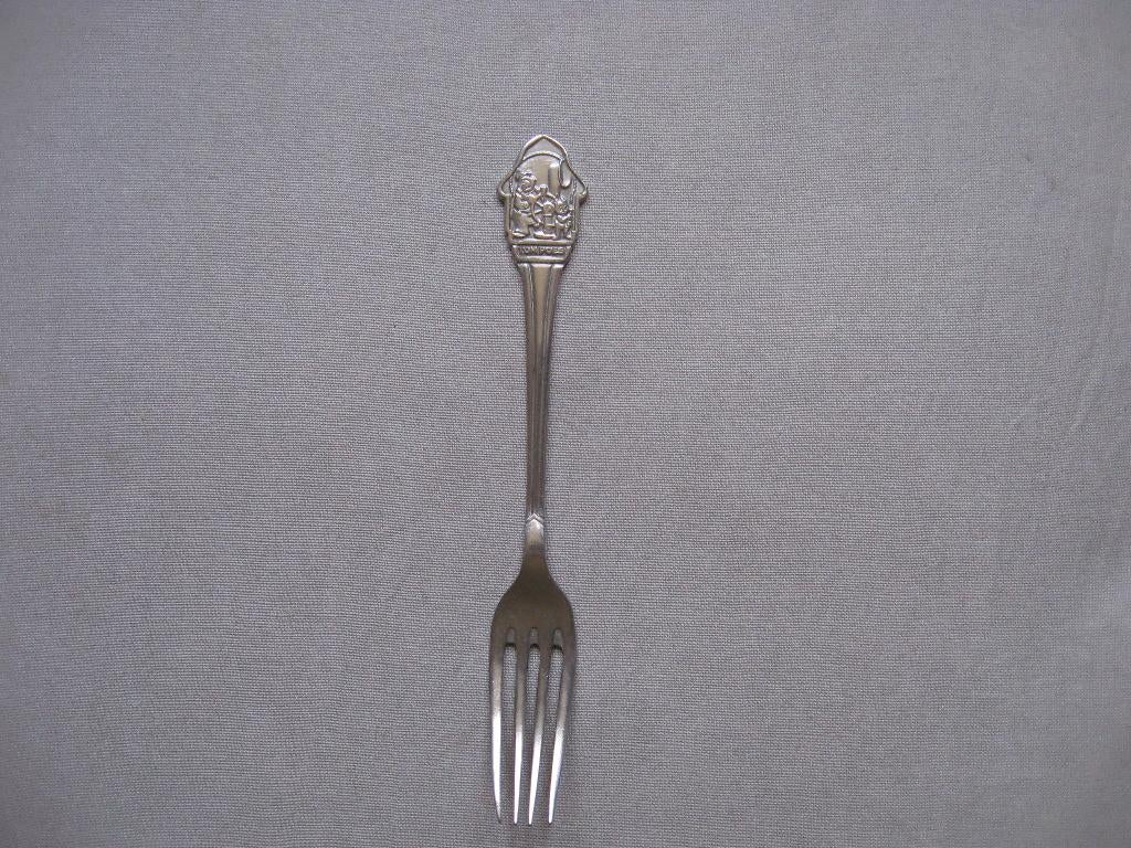 van Sola - C Sola Z - kindervorkje met Tom Poes, Ophalen of Verzenden, Rvs of Chroom