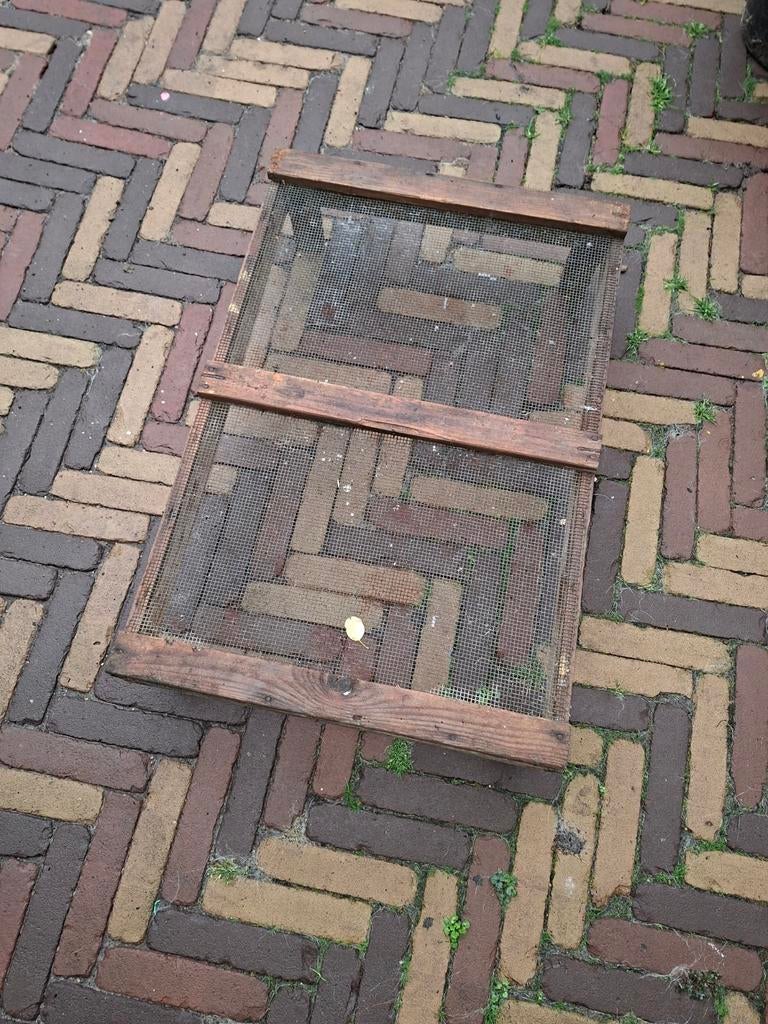 Houten zeef voor tuin of bouw, Overige materialen, Gebruikt, Bruin, Overige typen