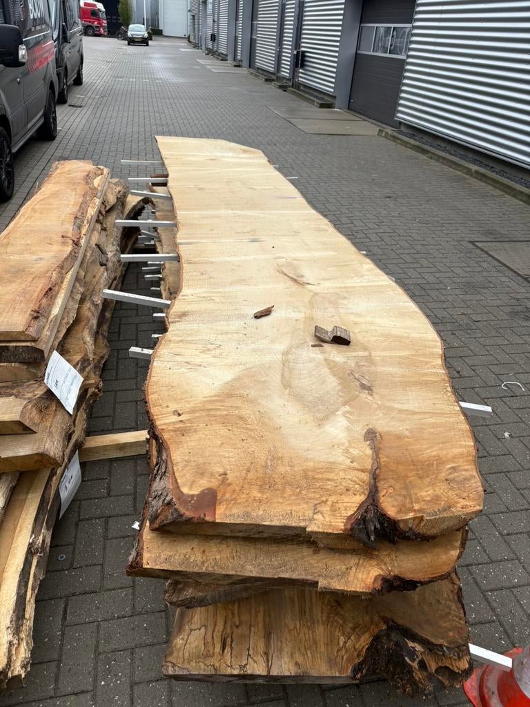 OPRUIMING SCHAALDELEN TAFELBLADEN WANDPLANKEN EIKEN ESDOORN, Doe-het-zelf en Verbouw, Hout en Planken, Ophalen, Eiken, Zo goed als nieuw