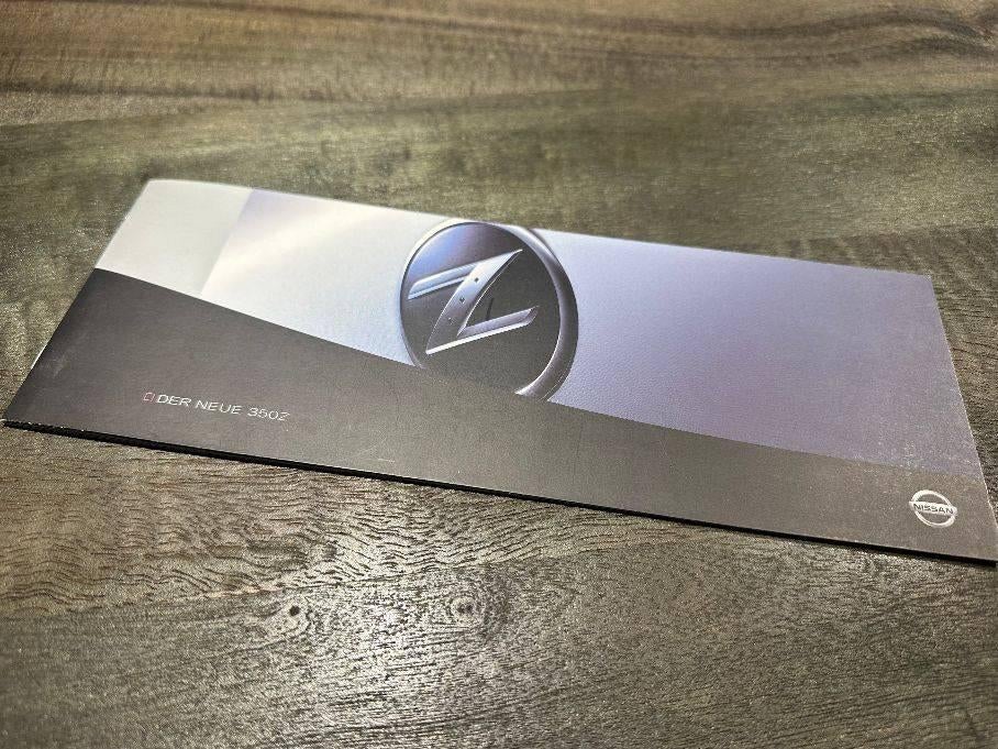 Nissan 350Z allereerste Duitse folder 2003, Ophalen of Verzenden, Zo goed als nieuw, Nissan