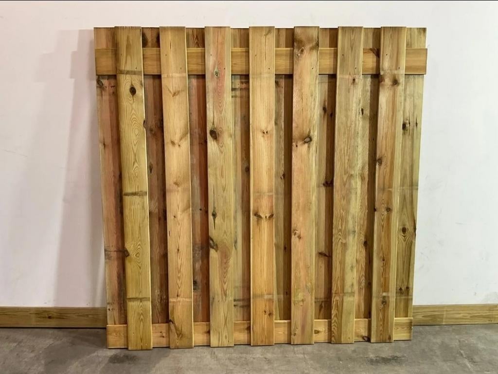 Grenen Tuinscherm 17 Planks 180x180cm 20 st., 150 tot 200 cm, Nieuw, Ophalen of Verzenden, 150 tot 200 cm