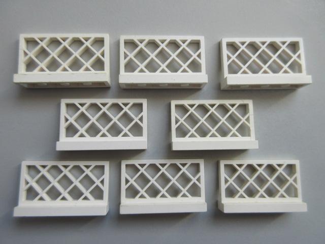 nr. 2106, Witte hekjes, 3185 Fence 1x4x2., Kinderen en Baby's, Speelgoed | Duplo en Lego, Ophalen of Verzenden, Zo goed als nieuw