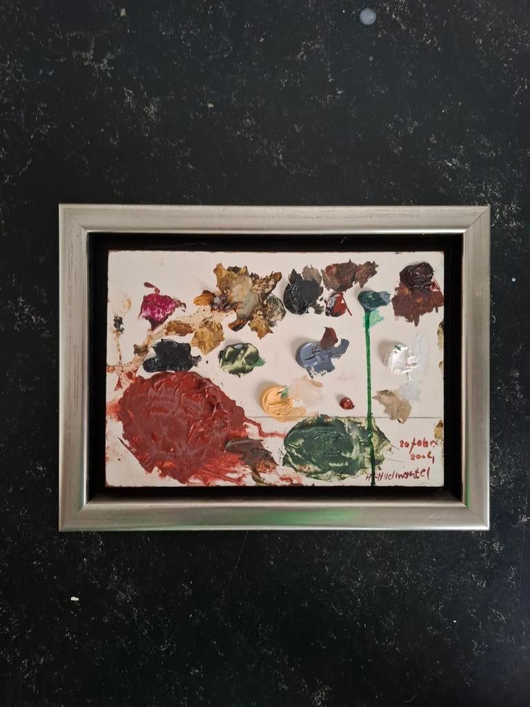 Ingelijst palet Henk Helmantel 2004, Antiek en Kunst, Ophalen of Verzenden