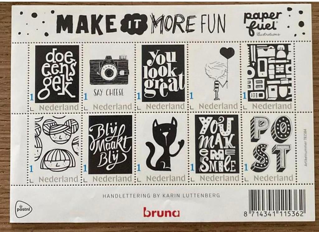Postzegels pf. Make it more Fun. Bruna, Postzegels en Munten, Postzegels | Nederland, Ophalen of Verzenden, Na 1940, Postfris