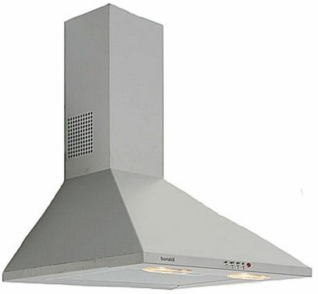 Motorloze wandschouwkap Airline CMNQ 60 IX, 60cm breed RVS, Nieuw, Ophalen of Verzenden, Inbouw, Minder dan 200 m³ per uur