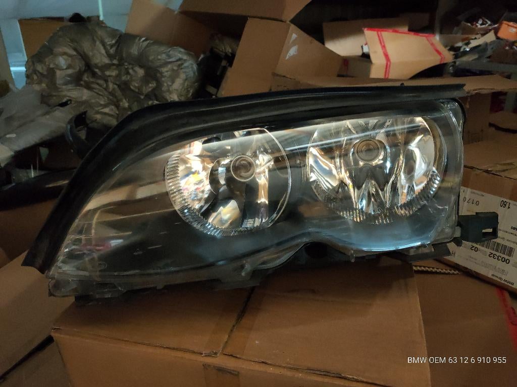 BMW 3-Serie E46 koplamp origineel links, Ophalen of Verzenden, Gebruikt, BMW