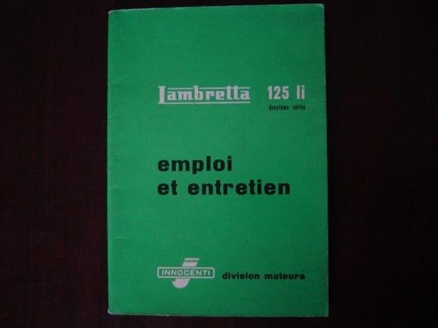 Lambretta 125 Li 1960 scooter emploi et entretien instructie, Ophalen of Verzenden, Overige merken