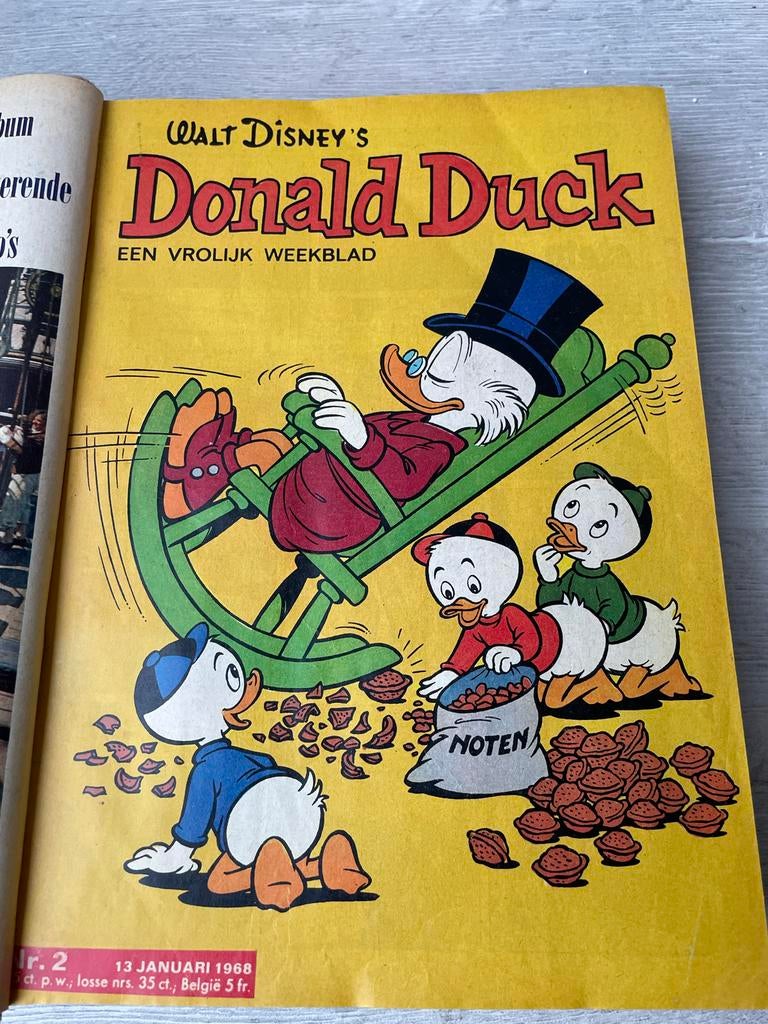 Gebonden Donald Duck 1968 1e helft, Boeken, Eén stripboek, Ophalen of Verzenden, Gelezen