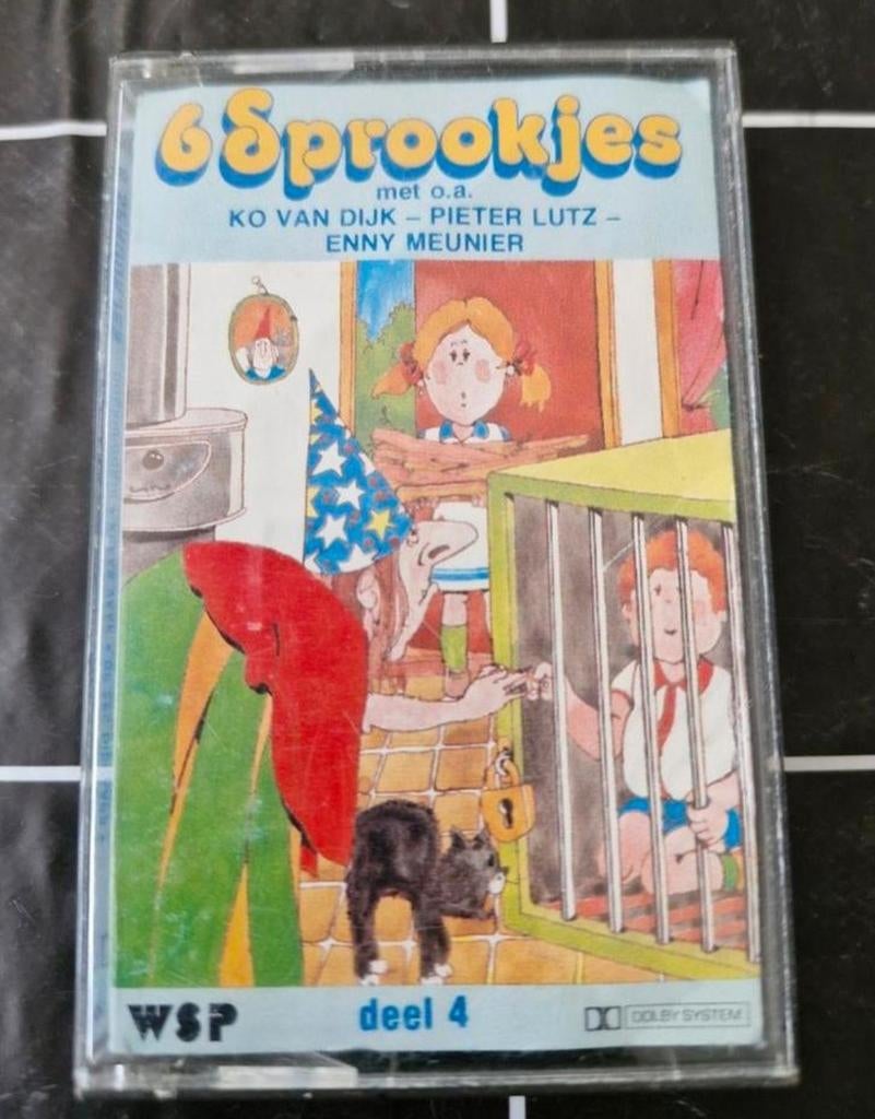 Cassettebandje 6 Sprookjes, Ophalen of Verzenden, Zo goed als nieuw, Kinderen en Jeugd, 1 bandje