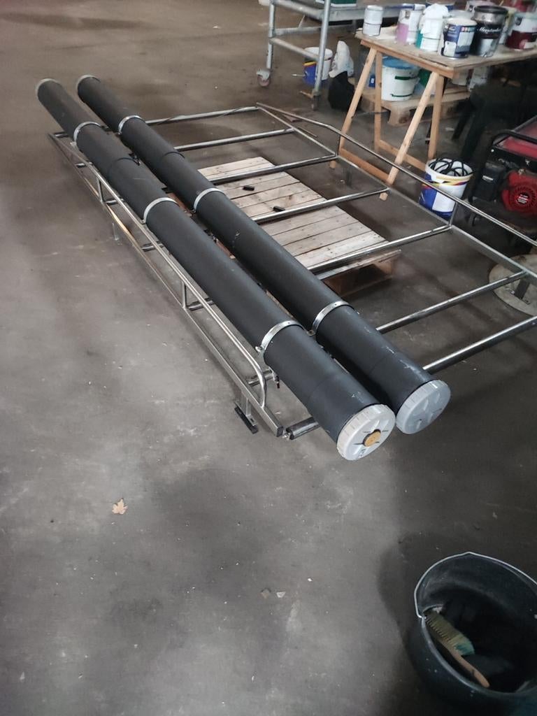 Rvs  met 2 buis 300 rond 15 voor h1 bus Renault trafic, Auto diversen, Dakdragers, Ophalen of Verzenden, Zo goed als nieuw