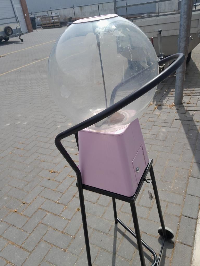 mooie Roze ballen automaat. werkend op 50ct. incl sleutels, Verzenden, Gebruikt