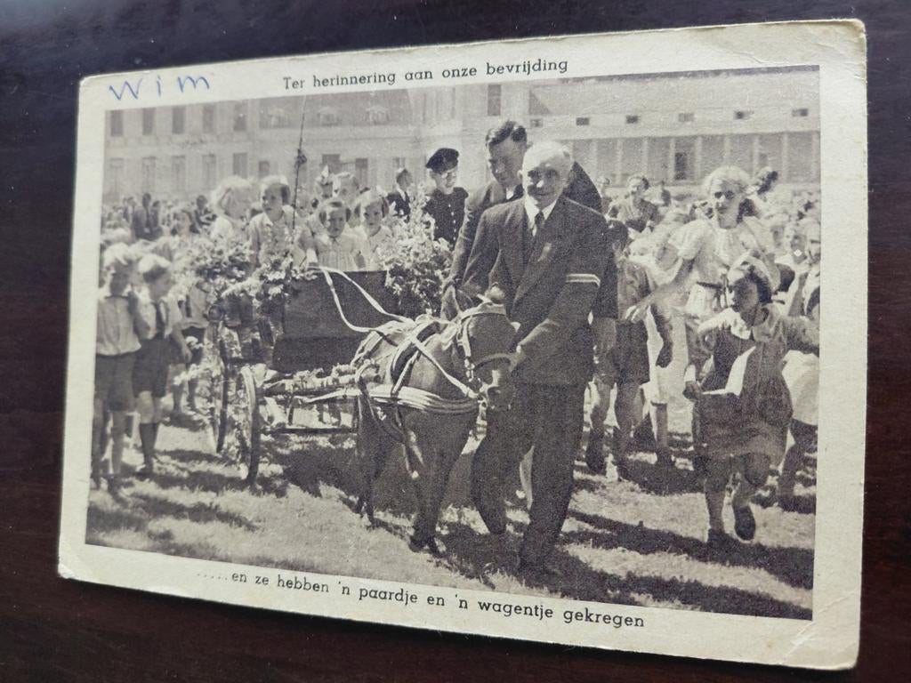 Ter herinnering aan onze bevrijding, Ophalen of Verzenden, Gebruikt, Nederland, Kaart, Foto of Prent