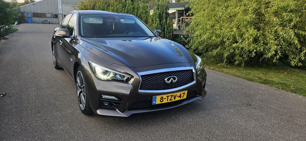 Infiniti Q50 3.5 Hybrid AWD 2014 Bruin, Automaat, 15 km/l, Bruin, USB