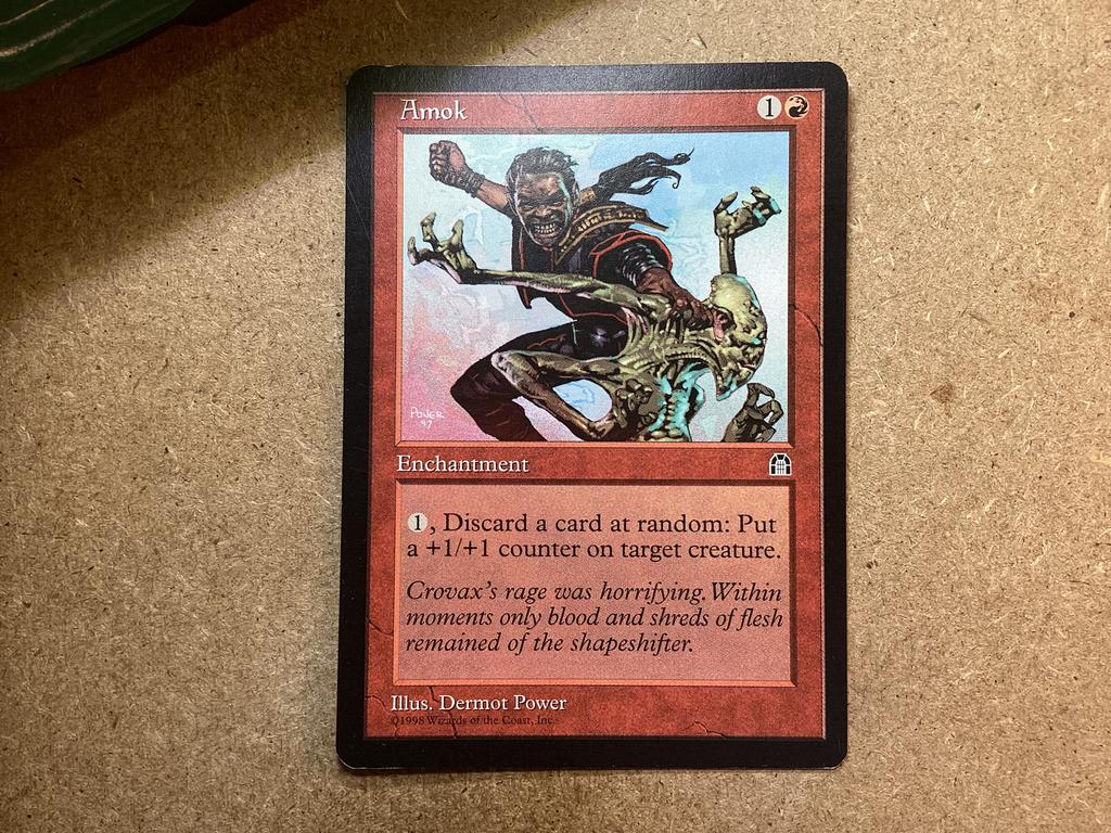 1x Amok (Excellent), Ophalen of Verzenden, Zo goed als nieuw, Losse kaart