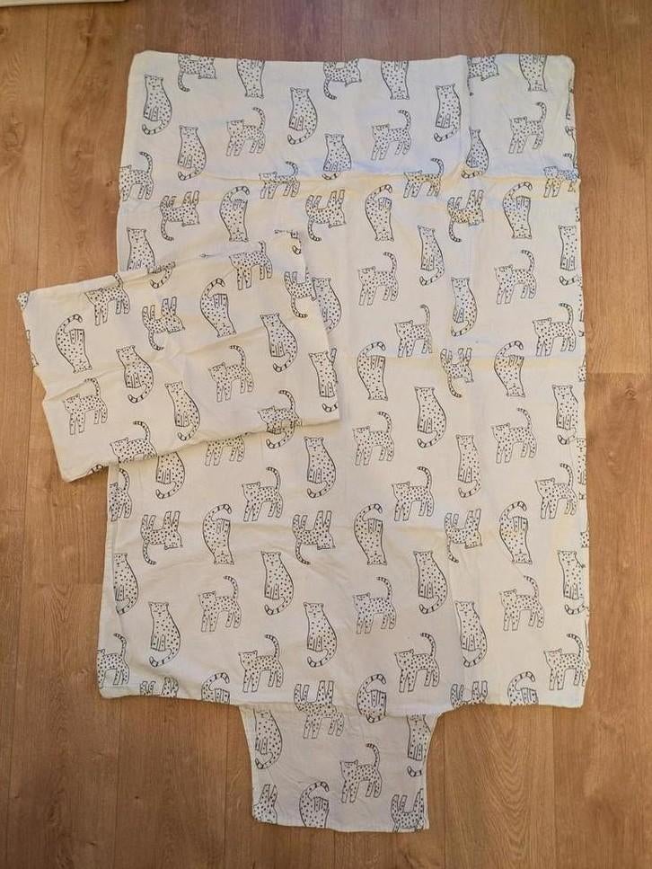 Dekbedovertrek met kussensloop voor ledikant, Ophalen, Gebruikt, Jongetje of Meisje, Wit