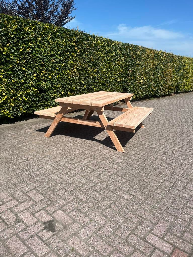 Douglas picknicktafel.maatwerk mogelijk, Ophalen, Nieuw, Rechthoekig, Hout