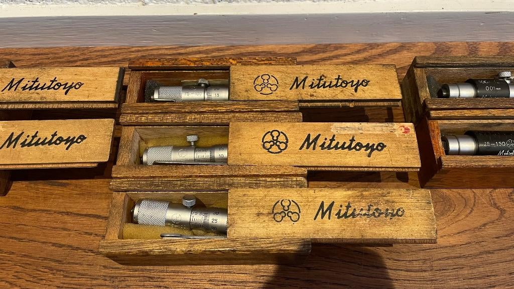 Mitutoyo Speer schroefmaat micrometer 50 t/m 150, -, Ophalen of Verzenden, Zo goed als nieuw, Mitutoyo