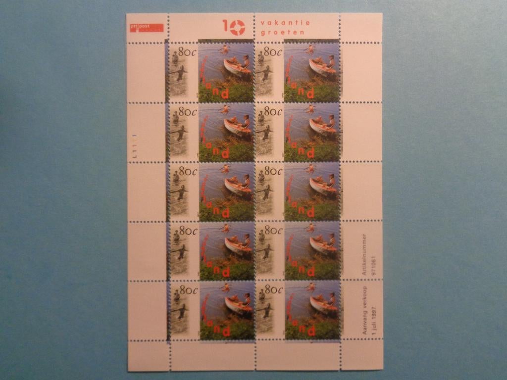 Nederland Waterland  vogels, Ophalen of Verzenden, Na 1940, Postfris